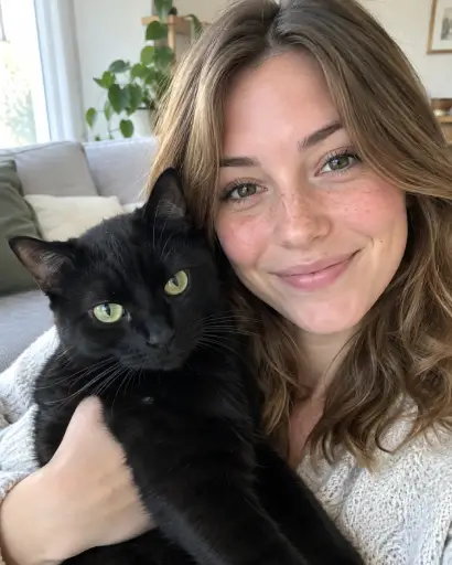 Aurore et Phil son chat